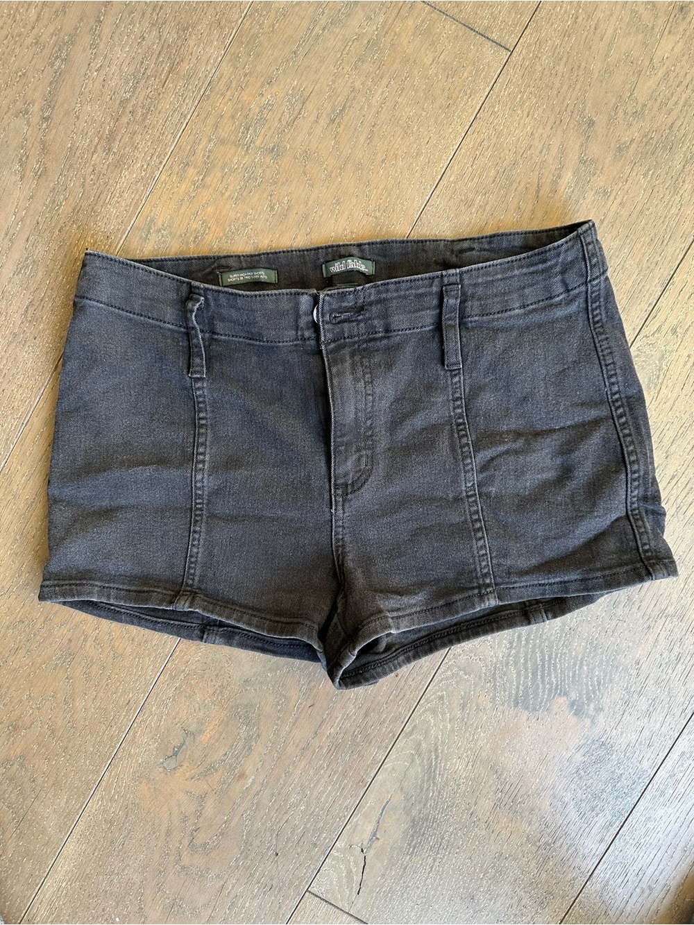 wild fable High Waist Black Denim Shorts - Picture 7 of 8